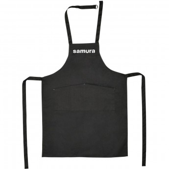 Фартук большой, чёрный SAMURA SAP-01B/K
